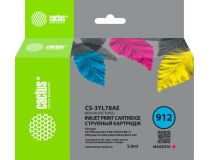 Картридж струйный Cactus CS-3YL78AE 912 пурпурный (5мл) для HP OfficeJet 8010/8012/8013/8014