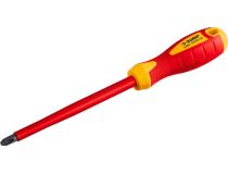 Зубр 25262-3-150_z01 Отвертка диэлектрическая до 1000В, ПРОФИ ЭЛЕКТРИК , Cr-V, трехкомпонент рукоятка, PH 3 x 150 мм