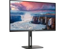 27   ЖК монитор AOC Q27V5C/BK Black с поворотом экрана (LCD, 2560x1440, HDMI, DP, USB3.2 Hub)