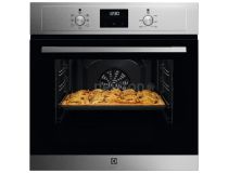 Electrolux EOF3H50BX Встраиваемый духовой шкаф, 60 см, 72 л, 8 режимов, 59.4x59.5x56.9 см, очистка паром, нер. сталь