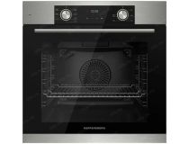 Kuppersberg HF 607 BX Встраиваемый духовой шкаф, 60 см, 80 л, 6 режимов, паровая очистка, черный, нерж. сталь