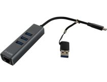 D-Link DUB-2332, A1A  Кабель-адаптер USB-C - 3xUSB3.0+RJ45