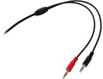 Наушники с микрофоном OKLICK HS-M200 Black  (шнур 1.8м)  1532011 