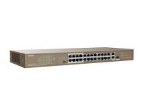 IP-COM F1126P-24-250W Неуправляемый коммутатор (24UTP 100MbpsPoE + 1UTP 1000Mbps + 1Combo 1000BASE-T/SFP)