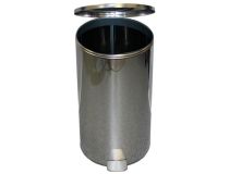 Урна Титан для мусора d300мм h550мм 40л хром