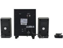 Колонки Genius SW-2.1 300X Black (2x3.25W +Subwoofer 3.5W дерево, ПДУ проводной) (31730041400)