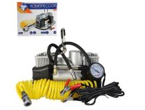 NOVA BRIGHT АК-75 Компрессор двухпоршневой, до 75 л/мин.,140 PSI, 12В, металлический корпус, в сумке 47112