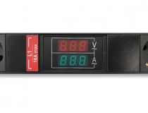 Hyperline SHE-24SH-BAV-CB Блок розеток, вертикальный, 24 розетки Schuko