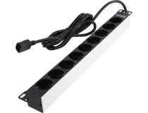 Hyperline SHT19-9SH-2.5IEC Блок силовых розеток 19 , 1U, 9 евророзеток