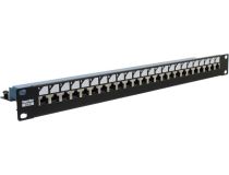 Patch Panel 19 1U FTP 24 port кат.6 Hyperline  PP3-19-24-8P8C-C6-SH-110D  (dual IDC)