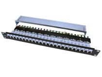Patch Panel 19 1U FTP 24 port кат.5e Hyperline  PP3-19-24-8P8C-C5E-SH-110D (dual IDC)