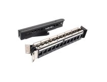 Hyperline PPBL4A-19-24-SH-RM Модульная патч-панель 19, 24 порта, угловая, 1U