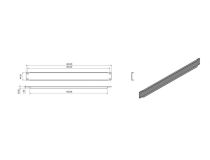 Hyperline BPV-1-RAL9005 Фальш-панель 1U цвет черный