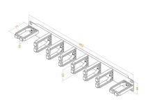 Hyperline CM-1U-V6H2-PL Кабельный органайзер 19 1U