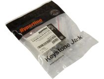 Hyperline KJ9-8P8C-C5e-90-SH-F-WH Вставка Keystone RJ-45, кат. 5e, экранированная