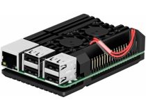 ACD RA503 Black Metal Aluminum Case with Double Fans for Raspberry Pi 4