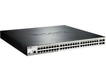 D-Link DGS-1210-52MP/ME ,B2A Управляемый коммутатор (48UTP 1000Mbps PoE +4 SFP)