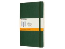 Блокнот Moleskine CLASSIC SOFT QP616K15 Large 130х210мм 192стр. линейка мягкая обложка зеленый