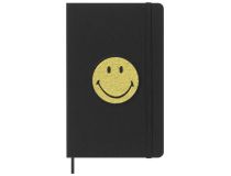 Блокнот Moleskine LE SMILEY LESMILEYNTBK Large 130х210мм обложка текстиль 176стр. линейка твердая обложка черный