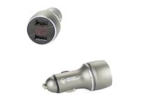 NOVA BRIGHT 46898 Автомобильное зарядное уст-во USB (Вх.12-24V, Вых.5V, 2xUSB)