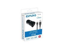 EXPLOYD EX-Z-584 8 Pin 3.4А 2.4А+1А 2хUSB чёрный Classic