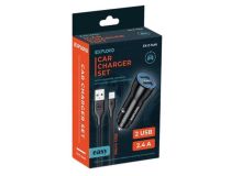 EXPLOYD EX-Z-1446 Автомобильное зарядное уст-во USB (Вх. DC12-24V, Вых. DC5V, 2xUSB)