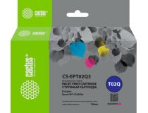 Картридж струйный Cactus CS-EPT02Q3 T02Q пурпурный (660мл) для Epson WorkForce Enterprise WF-C20600D4TW