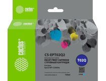 Картридж струйный Cactus CS-EPT02Q2 T02Q голубой (660мл) для Epson WorkForce Enterprise WF-C20600D4TW