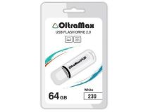 OltraMax OM-64GB-230-White USB2.0 Flash Drive 64Gb (RTL)