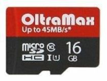 OltraMax OM016GCSDHC10UHS-1-EIU1 microSDHC 16Gb Class10 UHS-IU1 + microSD-- SD Adapter