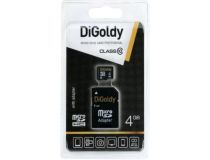DIGOLDY 4GB microSDHC Class10 - без адаптера SD