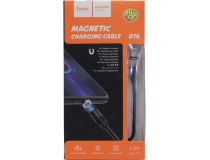 Hoco U76 micro-B 1.2M Black Кабель USB 2.0 AM-- съёмный магнитный micro-B 1.2м
