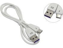 EXPLOYD EX-K-1298 Кабель USB AM -- USB-C 1м