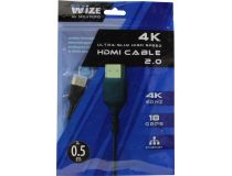 Wize WAVC-HDMIUS-0.5M Кабель HDMI to HDMI (19M -19M) 0.5м ver2.0  139452 