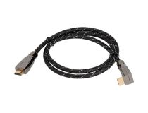 Кабель HDMI Wize [WAVC-HDMIRA-2M] 2 м., v.2.0, 19M/19M, 4K/60 Hz 4:4:4, 26 AWG, HDCP 1.4, HDCP 2.2, Ethernet, позол.угл