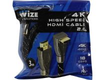 Wize WAVC-HDMIRA-3M Кабель HDMI to HDMI (19M -19M) 3м ver2.0 139537 
