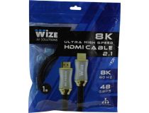 Wize WAVC-HDMI8K-1M Кабель HDMI to HDMI (19M -19M) 1м ver2.1 139457 
