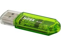 13600-FMUGRE04 Флеш накопитель 4GB Mirex Elf, USB 2.0, Зеленый