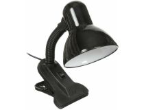ULTRAFLASH UF-320P C02 черный (Светильник настольный с прищепкой 230В, 60Вт, E27, ЛОН)