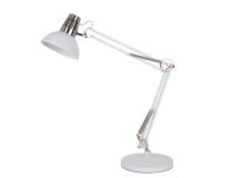 CAMELION KD-431A C71 белый + хром (Светильник настольный BERLIN, 1х E27, 40Вт, 230В, металл)