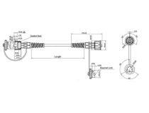 46988 Hyperline PC-IE-LPM-STP-RJ45-RJ45-C5e-10M-BK Промыш. П-корд F/UTP, экранир., IP67, кат 5e, с крышками, 10 м, черн