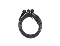 46807 Hyperline PC-IE-LPM-STP-RJ45-RJ45-C5e-5M-BK Промыш. П-корд F/UTP, экранир., IP67, кат 5e, с крышками, 5 м, черн