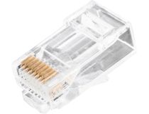 Коннектор NIKOMAX NMC-RJ88RZ50UE1-PT-100 под витую пару RJ45/8P8C, Кат.6, сквозной, универсальный, уп-ка 100шт