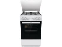 Плита Комбинированная Gorenje GK5A42WF-B белый (металлическая крышка) реш.чугун