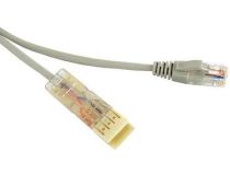 229898 Hyperline PC-110-RJ45-2P-CX-2M-LSZH-GY Патч-корд 110 тип-RJ45, 2 пары, Ethernet, LSZH, 2 м, серый