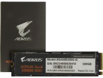 SSD 500 Gb M.2 2280 M GIGABYTE AORUS Gen4 5000E AG450E500G-G 