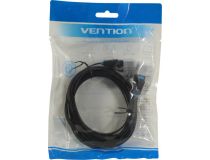 Patch Cord UTP кат.6 3м, чёрный, плоский