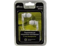 Наушники Ritmix RH-010 White (шнур 1.2м)