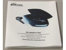 Наушники с микрофоном Ritmix RH-886BTH TWS Black (Bluetooth 5.1)