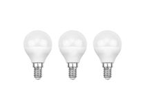 604-033-3 Лампа светодиодная REXANT Шарик (GL) 7.5 Вт E14 713 Лм 6500 K холодный свет (3 шт./уп.)